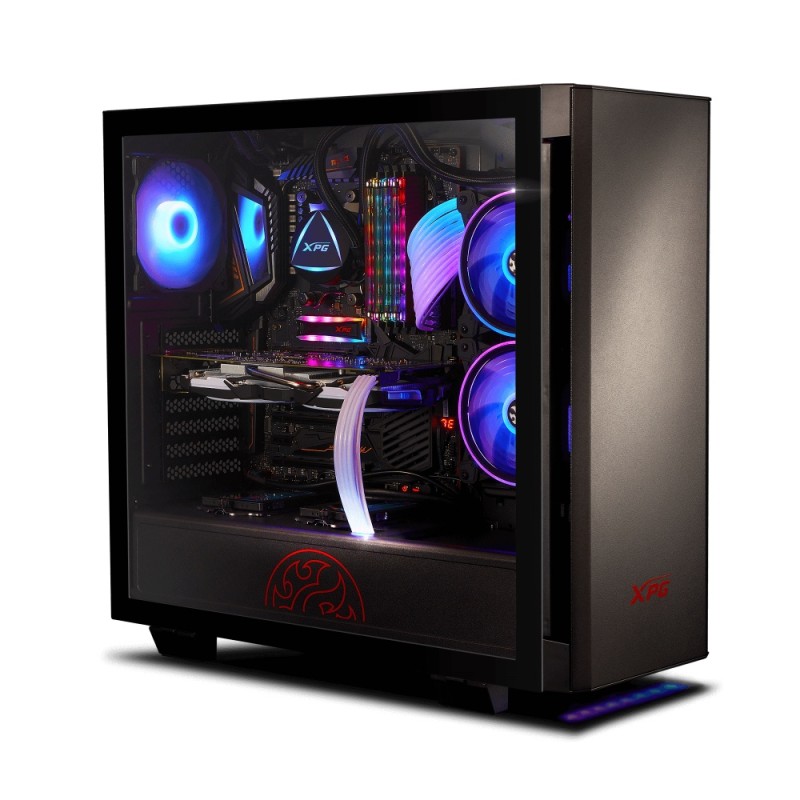 Gabinete XPG INVADER-BKCWW con Ventana, Midi-Tower, ATX/Micro-ATX/Mini-ITX, USB 3.2, sin Fuente