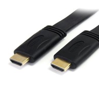 Cable HDMI de Alta Velocidad con Canal Ethernet Plano, HDMI Macho - HDMI Macho, 3 Metros, Negro StarTech.com