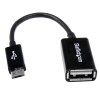 Cable Adaptador Micro USB Macho - USB A Hembra, 12cm, Negro StarTech.com