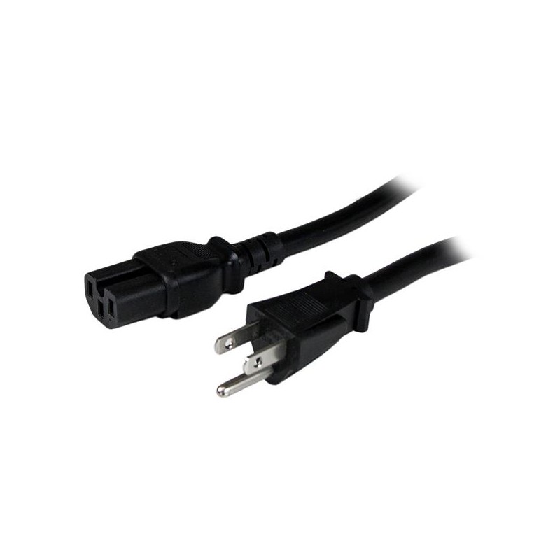 Cable de Poder NEMA 5-15P - C15 Coupler, 1.2 Metros, Negro StarTech.com