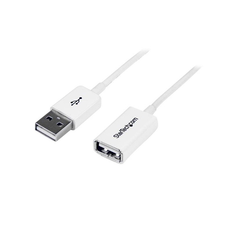 Cable USB A Macho - USB A Hembra, 3 Metros, Blanco StarTech.com