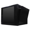 Gabinete de Pared con Puerta WAM, 12U, Negro