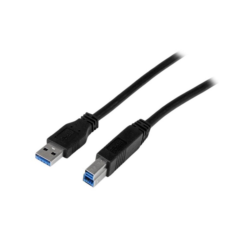 Cable USB 3.0 A Macho - USB B Macho, 2 Metros, Negro StarTech.com