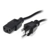 Cable de Poder NEMA 5-15P - C13 Coupler, 7.6 Metros, Negro StarTech.com