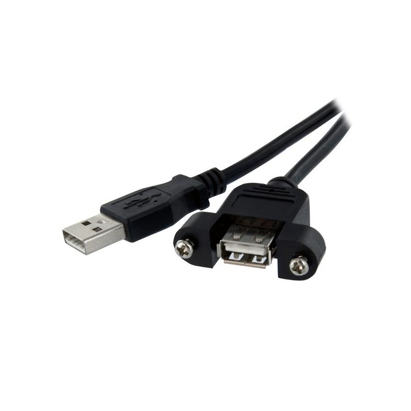 Cable USB 2.0, USB A Macho - USB A Hembra, 90cm, Negro StarTech.com
