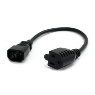 Cable de Poder NEMA 5-15R - C14 Coupler, 30cm, Negro StarTech.com