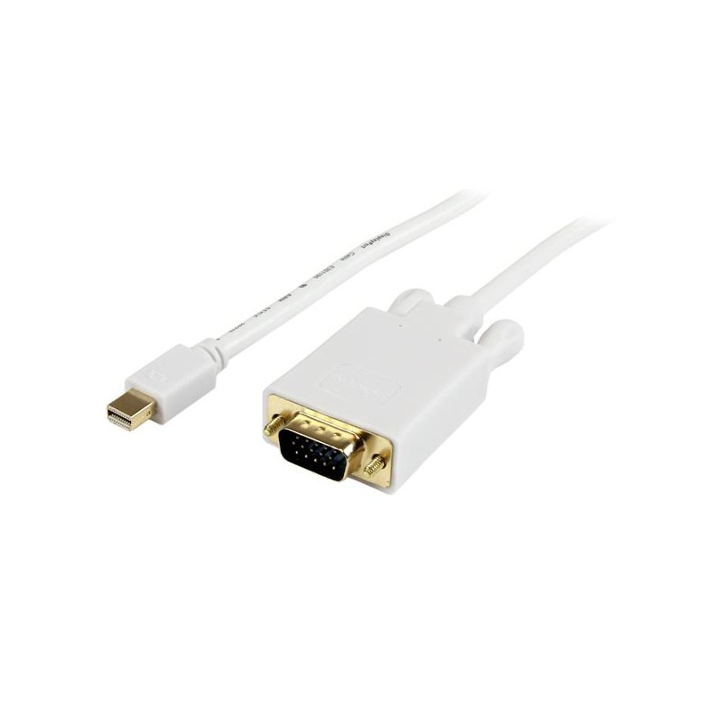 Cable Mini DisplayPort Macho - VGA (D-Sub) Hembra, 90cm, Blanco StarTech.com