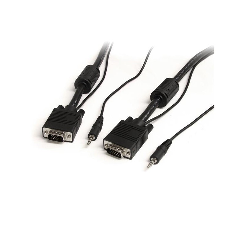 Cable VGA (D-Sub) + 3.5mm Macho, 7.6 Metros, Negro StarTech.com