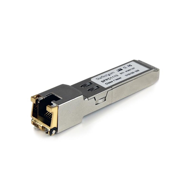 Módulo Transceptor de Fibra Óptica SFP Gigabit Conector RJ45 Ethernet Compatible Cisco Mini GBIC, 100m