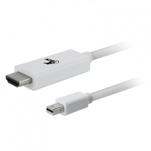 Cable Xtech Mini DisplayPort Macho - HDMI Macho, 1.8 Metros, Blanco