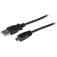 Cable USB 2.0, USB A Macho - Micro USB B Macho, 1.8 Metros, Negro Startech.com