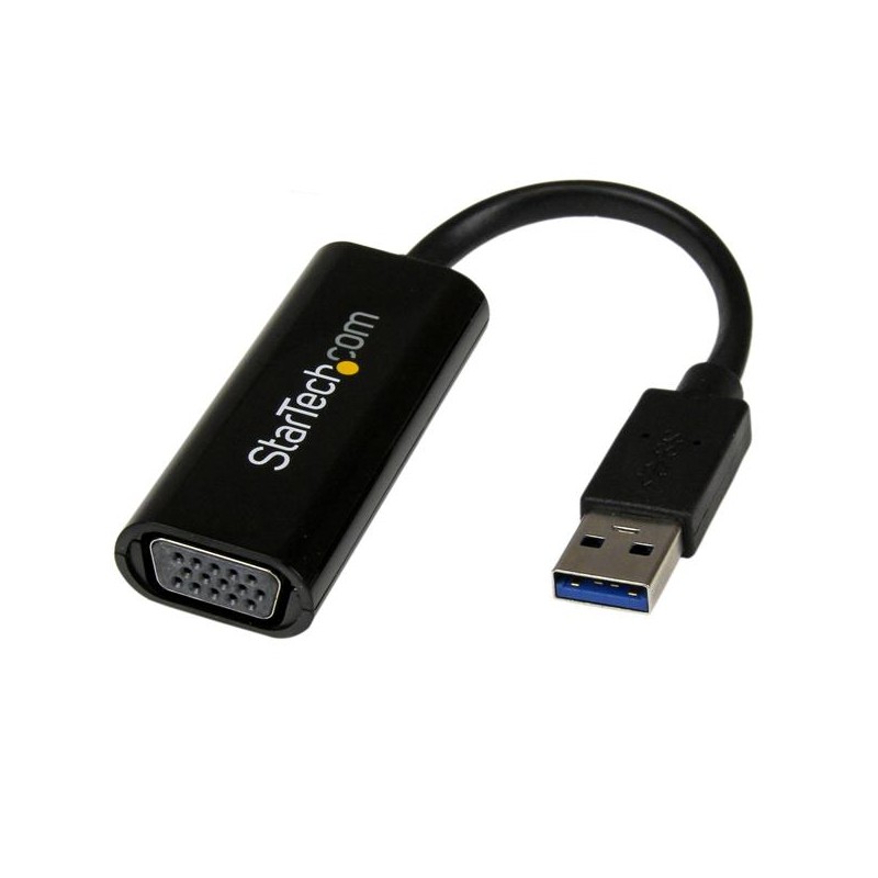 Adaptador de Video Convertidor USB 3.0 Macho - VGA Hembra, 6cm, Negro Startech.com