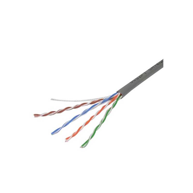 Bobina de Cable Ghia Cat5e UTP 4 Pares, 305 Metros, Gris