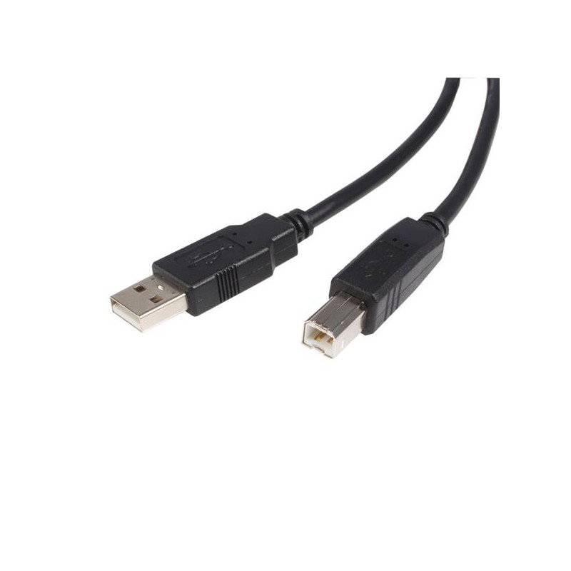 Cable para Impresora, USB 2.0 A Macho - USB 2.0 B Macho, 3 Metros, Negro StarTech.com