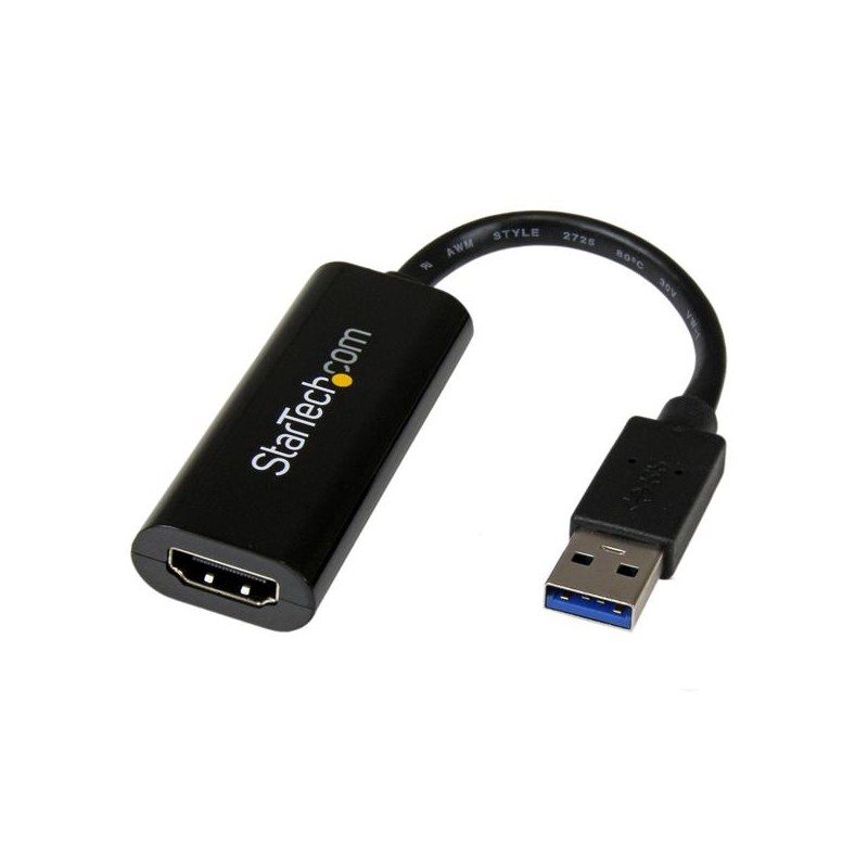 adaptador de vídeo HD 1080P para ordenador portátil TV Negro TIJA USB 3.0 a HDMI Adaptador USB a HDMI 