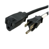 Cable de Poder NEMA 5-15R Macho - NEMA 5-15P Hembra, 1.8 Metros Startech.com