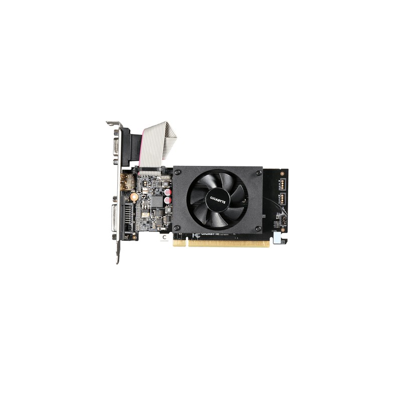 Tarjeta de Video Gigabyte GV-N710D3-2GL, Nvidia GeForce Gt 710, 1033 MHz, 2GB, GDDR3, DVI, HDMI, VGA