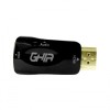 Adaptador Ghia HDMI Macho - VGA Hembra, Negro