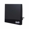 Antena para Televisión Ghia GANT-001 para Interiores, FM/UHF/VHF, Negro