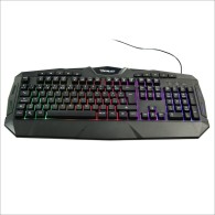 Teclado Gamer Ocelot Gaming OGEK03 RGB, Alámbrico, Negro (Español)