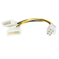 Cable de Poder LP4 Molex - PCI Express 6-pin para Tarjeta de Video, 15cm Startech.com