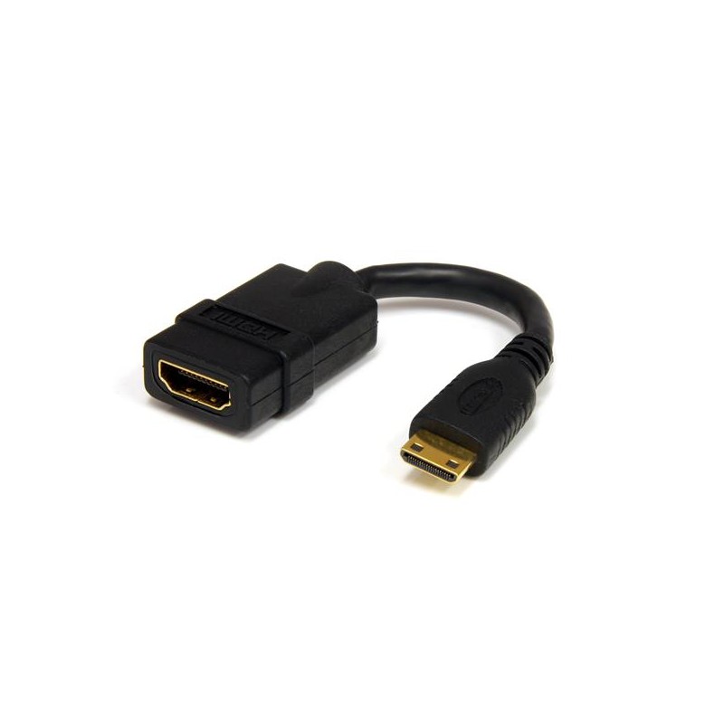 Cable Adaptador HDMI Hembra - mini HDMI Macho, 12cm Startech.com