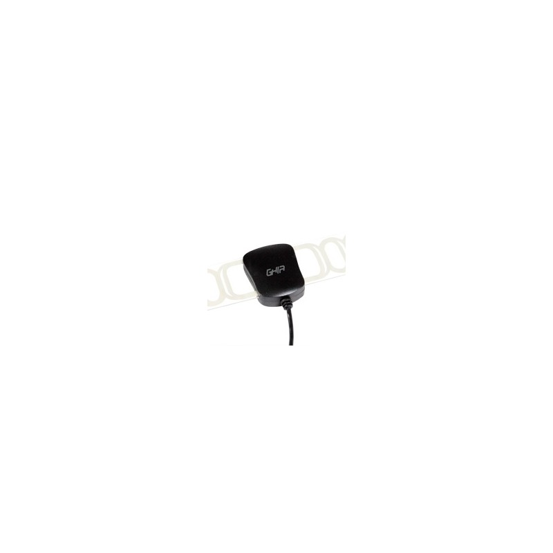 Antena para Televisión Ghia GANT-005 para Interiores, UHF/VHF, Negro