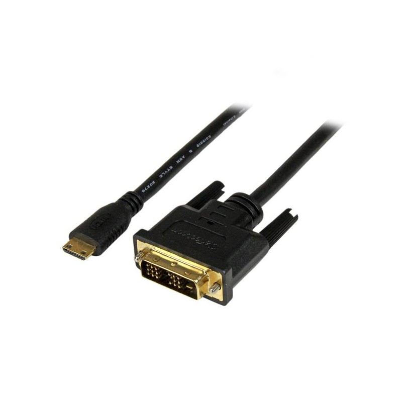 Adaptador Cable Conversor Mini HDMI - DVI-D para Tablet y Cámara, 2 Metros StarTech.com