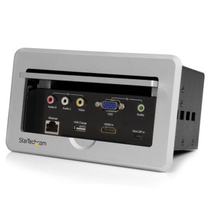 Caja de Conectividad para Mesa de Juntas, Módulo de Conexiones HDMI VGA y MiniDisplayPort StarTech.com