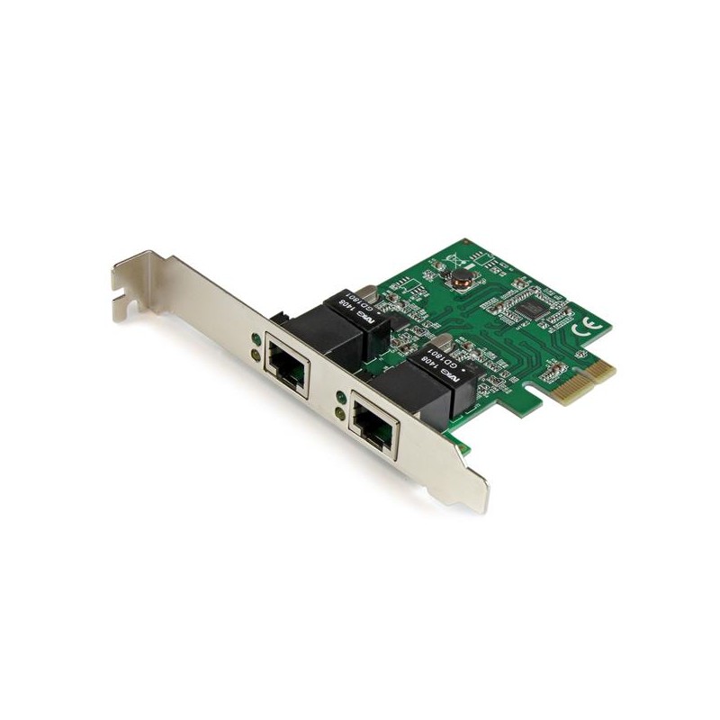 Tarjeta de Red NIC PCI Express Perfil Bajo de 2 Puertos Gigabit Ethernet RJ-45 StarTech.com