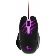 Mouse Gamer Xtech Óptico Lethal Haze, Alámbrico, USB, 3200DPI, Negro