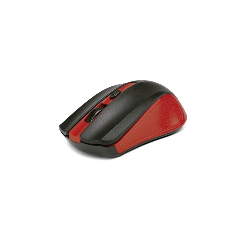 Mouse Xtech Óptico Galos, RF Inalámbrico, 1600DPI, Negro/Rojo