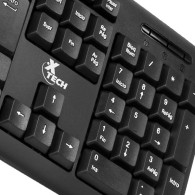 Teclado Xtech XTK-092S, Alámbrico, USB, Negro (Español)