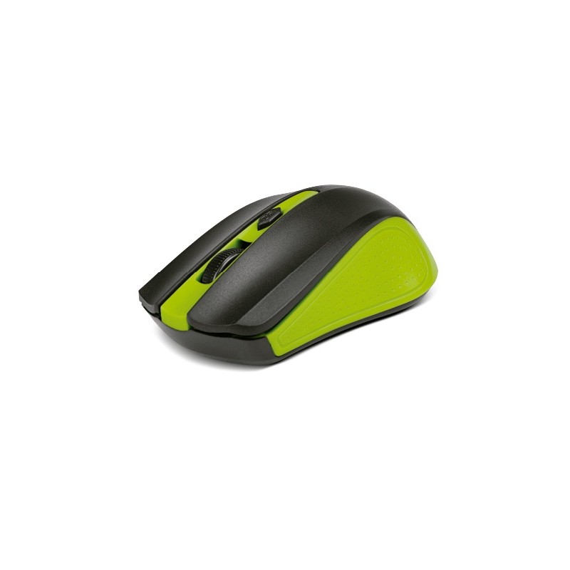 Mouse Xtech Óptico Galos, RF Inalámbrico, 1600DPI, Negro/Verde