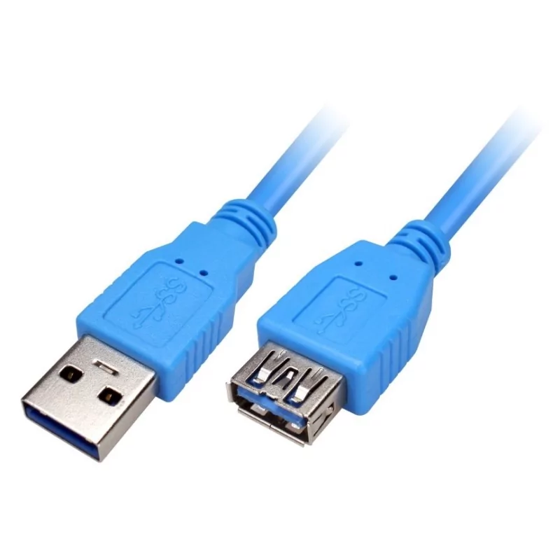 Cable Xtech USB A Macho - USB A Hembra, 1.8 Metros, Azul Cable Xtech USB A Macho - USB A Hembra, 1.8 Metros, Azul