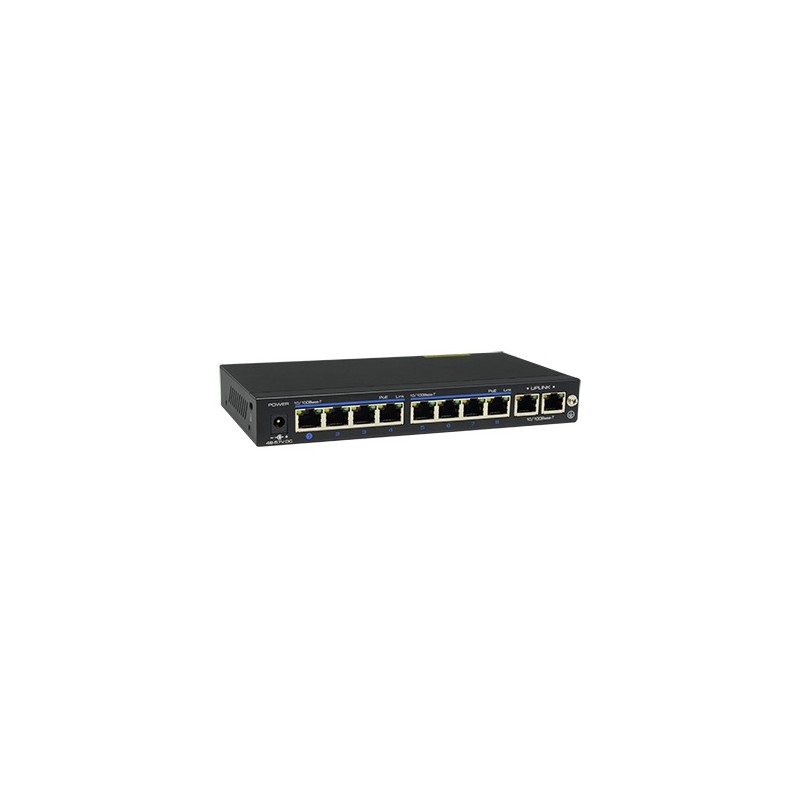 Switch Poes-08120C+2, 8 Puertos 10/100 Mbps, 2 Puertos Giga Poe, Ethernet PROVISION-ISR PROVISION-ISR