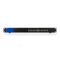 Switch Linksys Gigabit Ethernet para Rack LGS124P, 24 Puertos 10/100/1000 Mbps, 8000 Entradas - No Administrable