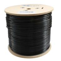 Bobina de Cable X-Case Cat6 UTP 4 Pares, 305 Metros, Negro