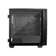 Gabinete Game Factor CSG560 con Ventana, Micro ATX, Micro ATX/Mini-ITX, USB 2.0/3.0, sin Fuente, Negro