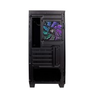 Gabinete Game Factor CSG560 con Ventana, Micro ATX, Micro ATX/Mini-ITX, USB 2.0/3.0, sin Fuente, Negro