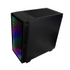 Gabinete Game Factor CSG560 con Ventana, Micro ATX, Micro ATX/Mini-ITX, USB 2.0/3.0, sin Fuente, Negro