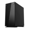 Gabinete Game Factor CSG550 con Ventana, Mini-Tower, Micro ATX/Mini-ITX, USB 3.0, sin Fuente, Negro