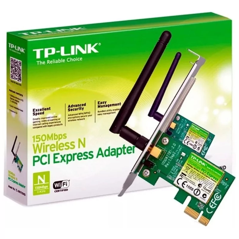 Tarjeta de Red PCI Express, Inalámbrico, IEEE 802.11b/g/n TP-Link TL-WN781ND Tarjeta de Red PCI Express, Inalámbrico, IEEE 802.11b/g/n TP-Link TL-WN781ND