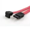 Cable SATA Xtech con Conector de Ángulo Macho - Macho, 50cm, Rojo