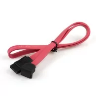 Cable SATA Xtech con Conector de Ángulo Macho - Macho, 50cm, Rojo