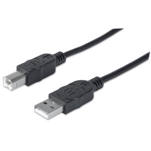 Cable 337779 USB 5 Metros, Negro Manhattan