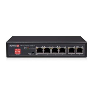 Switch Gigabit Ethernet Poes-0460G+1G(HPd), 4 Puertos Poe 10/100/1000 + 1 Puerto Giga 1Gbps Pd Uplink, 2.000 Entra Jablotron
