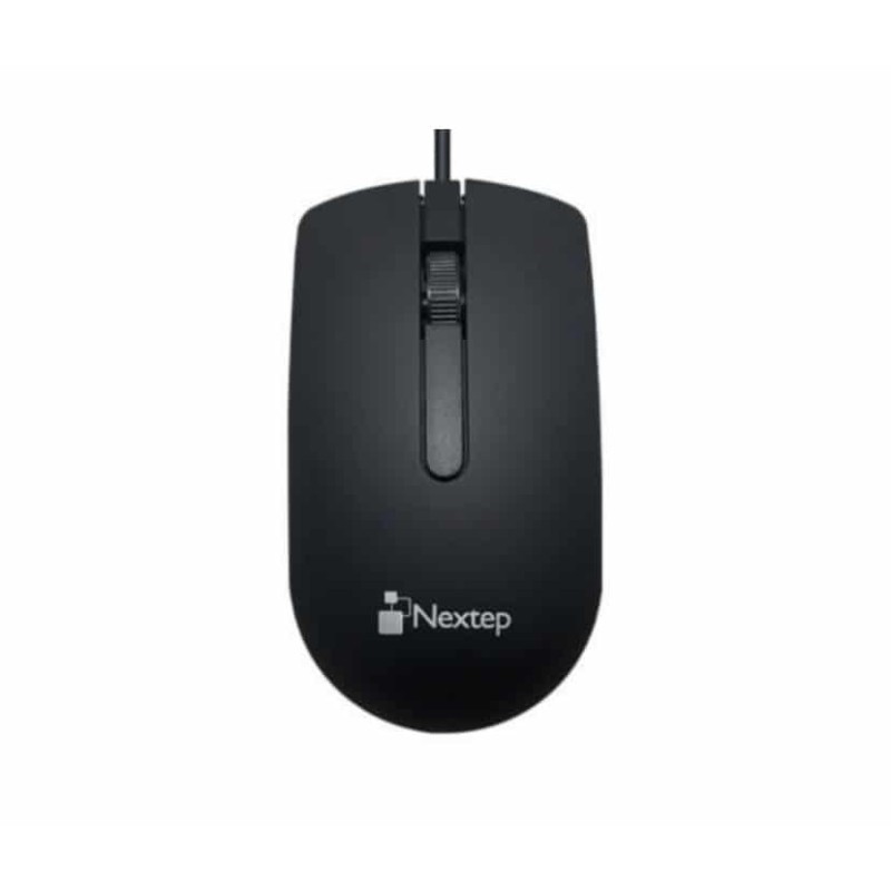 Mouse Nextep Óptico NE-414-Alámbrico-USB-1000DPI-N