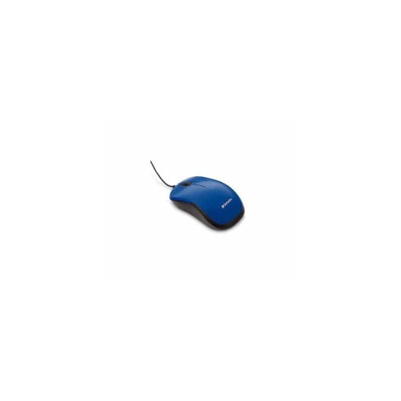 Mouse Verbatim 70233 Silent Corded, Alámbrico, USB, Azul