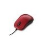 Mouse Verbatim Silent Corded, Alámbrico, USB, Rojo